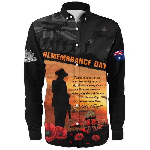 Australia Long Sleeve Shirt Remembrance Day Australia Honour The Fallen Australia Long Sleeve Shirt Remembrance Day Australia Honour The Fallen