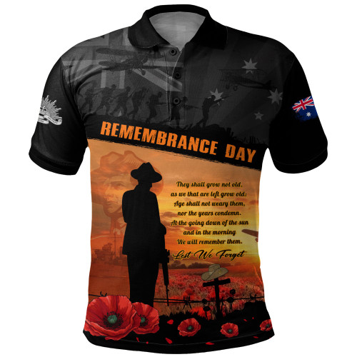 Australia Polo Shirt Remembrance Day Australia Honour The Fallen Australia Polo Shirt Remembrance Day Australia Honour The Fallen