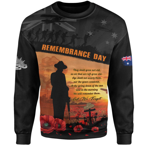 Australia Sweatshirt Remembrance Day Australia Honour The Fallen Australia Sweatshirt Remembrance Day Australia Honour The Fallen