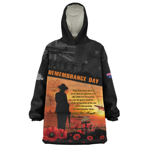Australia Snug Hoodie Remembrance Day Australia Honour The Fallen