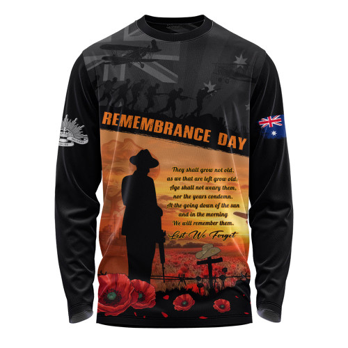 Australia Long Sleeve T-shirt Remembrance Day Australia Honour The Fallen