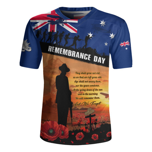 Australia Rugby Jersey Remembrance Day Australia Honour The Fallen Australia Rugby Jersey Remembrance Day Australia Honour The Fallen