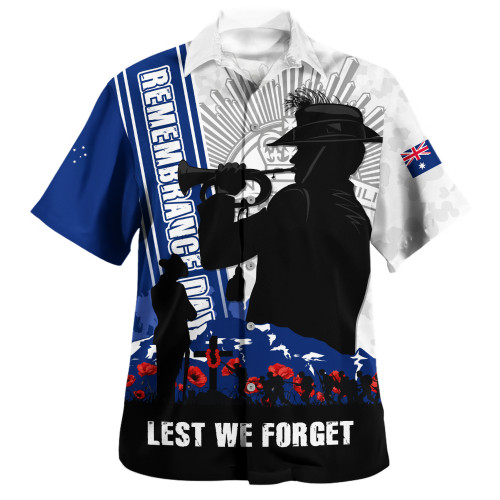 Australia Hawaiian Shirt Remembrance Day Australia Field Of Poppies