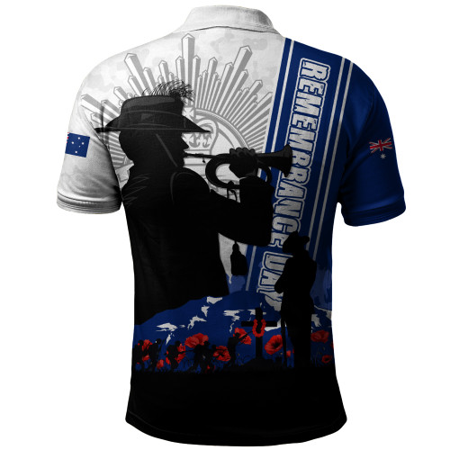 Australia Polo Shirt Remembrance Day Australia Field Of Poppies Australia Polo Shirt Remembrance Day Australia Field Of Poppies
