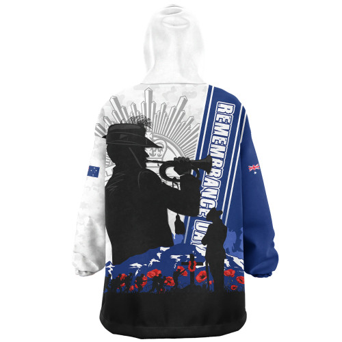 Australia Snug Hoodie Remembrance Day Australia Field Of Poppies