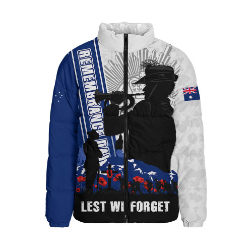 Australia Padded Jacket Remembrance Day Australia Field Of Poppies