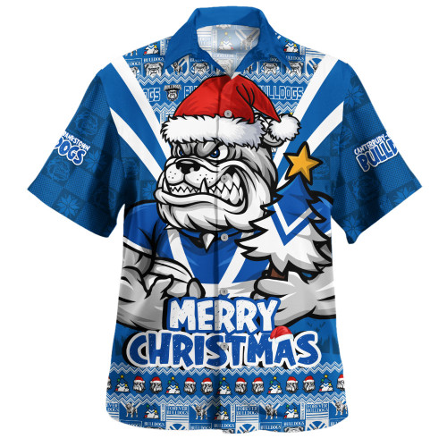 Canterbury-Bankstown Bulldogs Hawaiian Shirt Merry Christmas Festive Spirit Edition Canterbury-Bankstown Bulldogs Hawaiian Shirt Merry Christmas Festive Spirit Edition