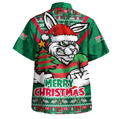 South Sydney Rabbitohs Hawaiian Shirt Merry Christmas Festive Spirit Edition South Sydney Rabbitohs Hawaiian Shirt Merry Christmas Festive Spirit Edition