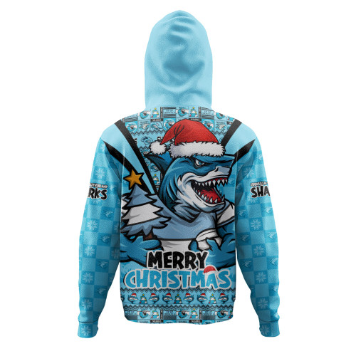 Cronulla-Sutherland Sharks Hoodie Merry Christmas Festive Spirit Edition Cronulla-Sutherland Sharks Hoodie Merry Christmas Festive Spirit Edition