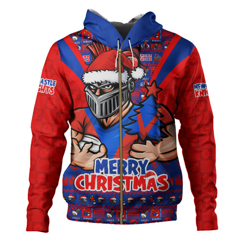 Newcastle Knights Hoodie Merry Christmas Festive Spirit Edition