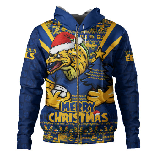 Parramatta Eels Hoodie Merry Christmas Festive Spirit Edition Parramatta Eels Hoodie Merry Christmas Festive Spirit Edition