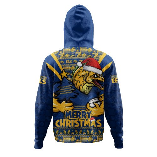 Parramatta Eels Hoodie Merry Christmas Festive Spirit Edition