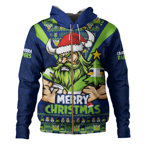 Canberra Raiders Hoodie Merry Christmas Festive Spirit Edition Canberra Raiders Hoodie Merry Christmas Festive Spirit Edition