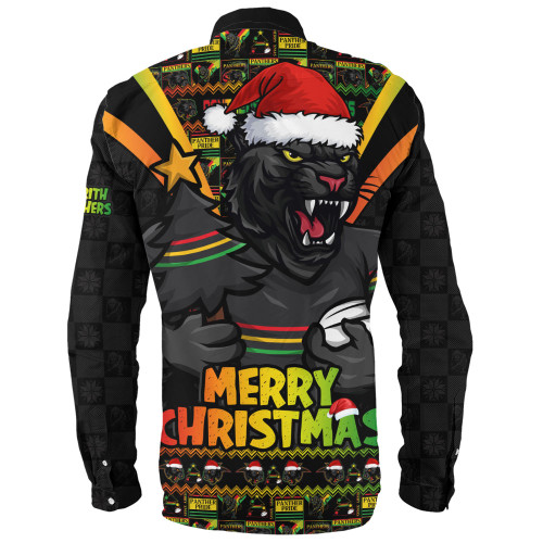 Penrith Panthers Long Sleeve Shirt Merry Christmas Festive Spirit Edition