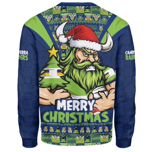 Canberra Raiders Sweatshirt Merry Christmas Festive Spirit Edition Canberra Raiders Sweatshirt Merry Christmas Festive Spirit Edition