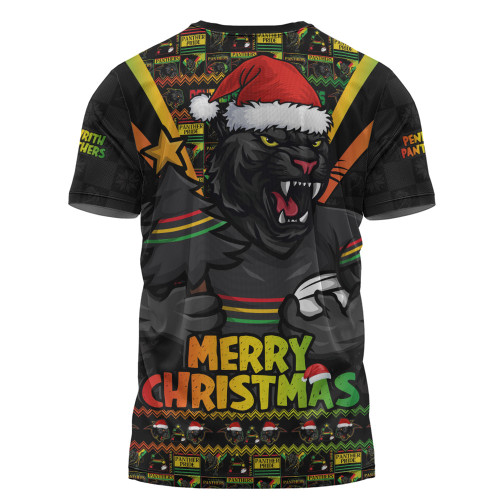 Penrith Panthers T-Shirt Merry Christmas Festive Spirit Edition Penrith Panthers T-Shirt Merry Christmas Festive Spirit Edition