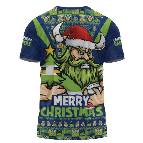 Canberra Raiders T-Shirt Merry Christmas Festive Spirit Edition Canberra Raiders T-Shirt Merry Christmas Festive Spirit Edition