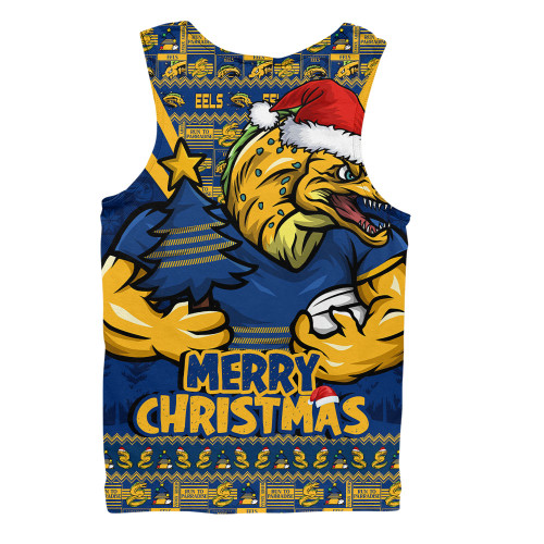 Parramatta Eels Men Singlet Merry Christmas Festive Spirit Edition