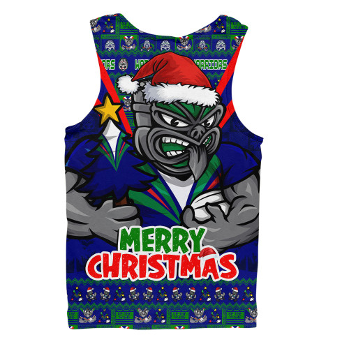 New Zealand Warriors Men Singlet Merry Christmas Festive Spirit Edition New Zealand Warriors Men Singlet Merry Christmas Festive Spirit Edition