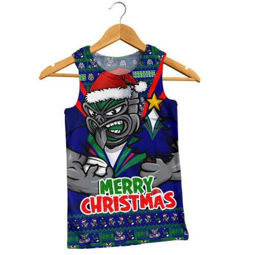 New Zealand Warriors Men Singlet Merry Christmas Festive Spirit Edition New Zealand Warriors Men Singlet Merry Christmas Festive Spirit Edition