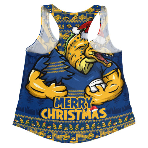 Parramatta Eels Women Racerback Singlet Merry Christmas Festive Spirit Edition