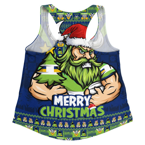 Canberra Raiders Women Racerback Singlet Merry Christmas Festive Spirit Edition Canberra Raiders Women Racerback Singlet Merry Christmas Festive Spirit Edition