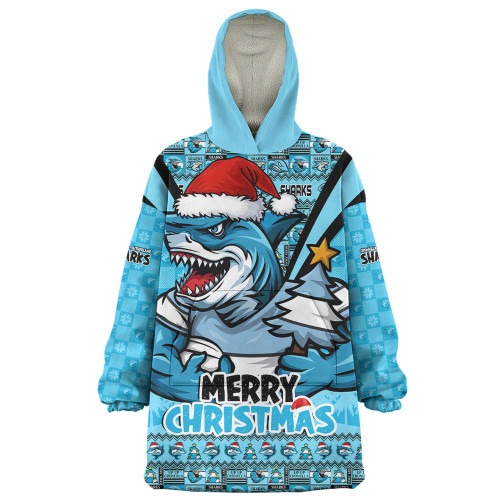 Cronulla-Sutherland Sharks Snug Hoodie Merry Christmas Festive Spirit Edition