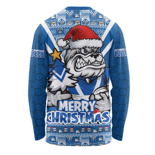 Canterbury-Bankstown Bulldogs Long Sleeve T-shirt Merry Christmas Festive Spirit Edition