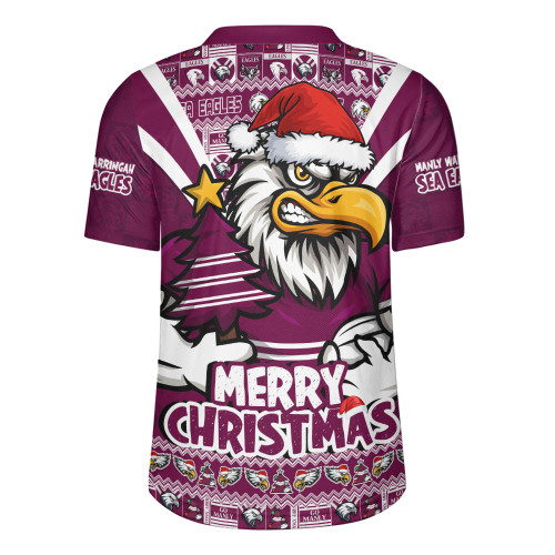 Manly Warringah Sea Eagles Rugby Jersey Merry Christmas Festive Spirit Edition
