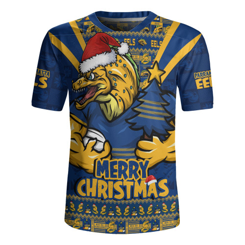 Parramatta Eels Rugby Jersey Merry Christmas Festive Spirit Edition