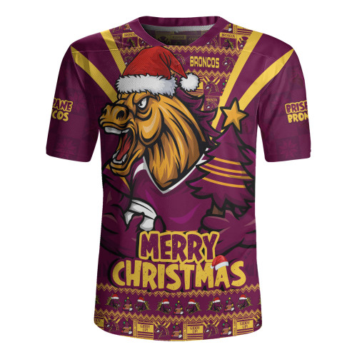 Brisbane Broncos Rugby Jersey Merry Christmas Festive Spirit Edition Brisbane Broncos Rugby Jersey Merry Christmas Festive Spirit Edition