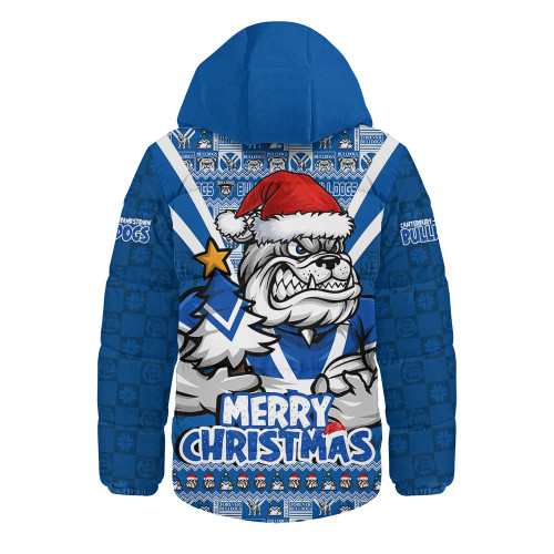 Canterbury-Bankstown Bulldogs Hooded Padded Jacket Merry Christmas Festive Spirit Edition