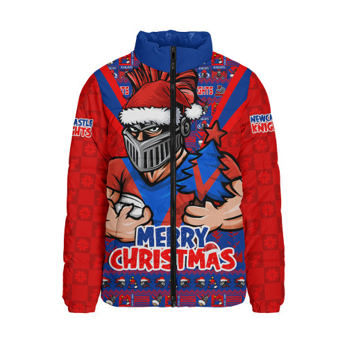 Newcastle Knights Padded Jacket Merry Christmas Festive Spirit Edition