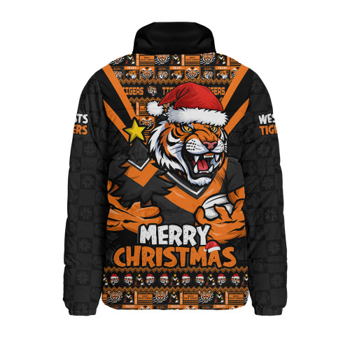 Wests Tigers Padded Jacket Merry Christmas Festive Spirit Edition Wests Tigers Padded Jacket Merry Christmas Festive Spirit Edition