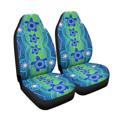 Australia Aboriginal Car Seat CoversAboriginal Turtle Family