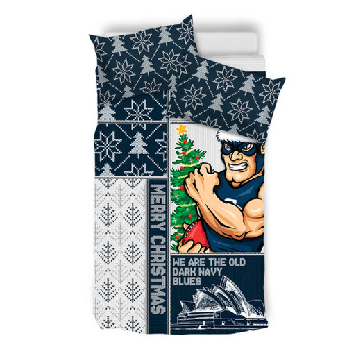 Geelong Cats Bedding Set Christmas Magic Knit Style Winter Glow