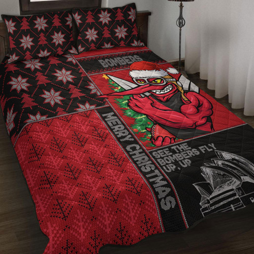 Essendon Quilt Bed Set Christmas Magic Knit Style Winter Glow Essendon Quilt Bed Set Christmas Magic Knit Style Winter Glow