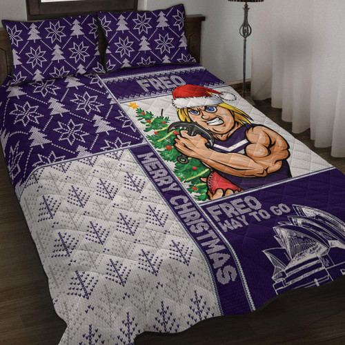 Fremantle Quilt Bed Set Christmas Magic Knit Style Winter Glow Fremantle Quilt Bed Set Christmas Magic Knit Style Winter Glow