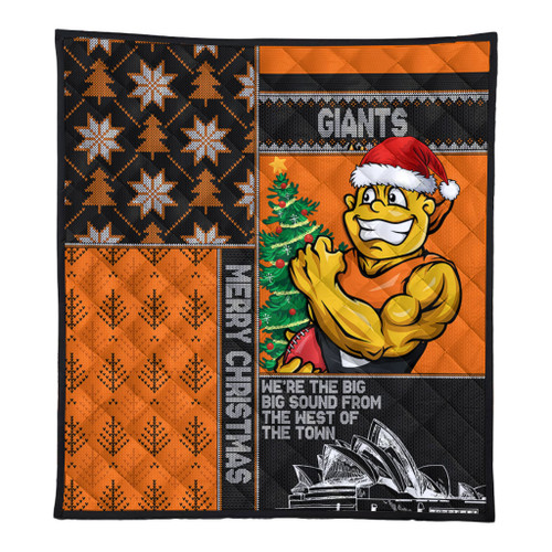 GWS GIANTS Quilt Christmas Magic Knit Style Winter Glow GWS GIANTS Quilt Christmas Magic Knit Style Winter Glow