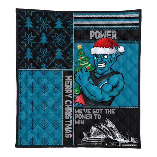 Port Adelaide Quilt Christmas Magic Knit Style Winter Glow Port Adelaide Quilt Christmas Magic Knit Style Winter Glow