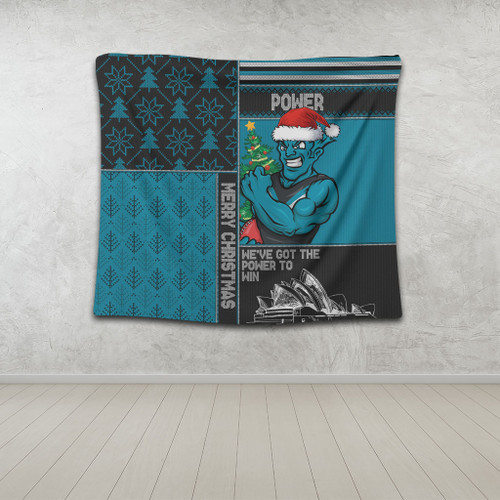 Port Adelaide Tapestry Christmas Magic Knit Style Winter Glow