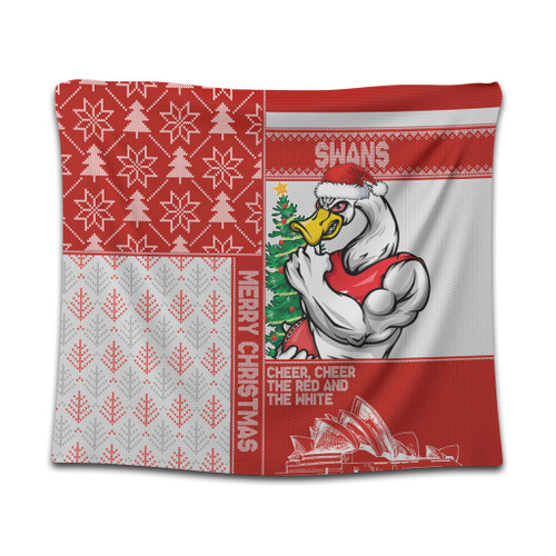 Sydney Swans Tapestry Christmas Magic Knit Style Winter Glow Sydney Swans Tapestry Christmas Magic Knit Style Winter Glow