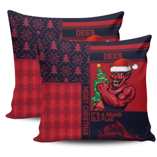 Melbourne Pillow Cases Christmas Magic Knit Style Winter Glow Melbourne Pillow Cases Christmas Magic Knit Style Winter Glow