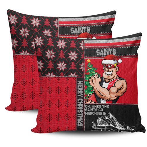 St Kilda Pillow Cases Christmas Magic Knit Style Winter Glow St Kilda Pillow Cases Christmas Magic Knit Style Winter Glow