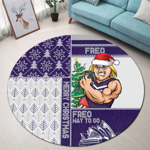 Fremantle Round Rug Christmas Magic Knit Style Winter Glow Fremantle Round Rug Christmas Magic Knit Style Winter Glow