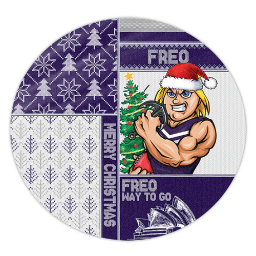 Fremantle Round Rug Christmas Magic Knit Style Winter Glow Fremantle Round Rug Christmas Magic Knit Style Winter Glow