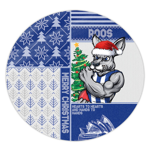 North Melbourne Round Rug Christmas Magic Knit Style Winter Glow North Melbourne Round Rug Christmas Magic Knit Style Winter Glow