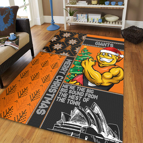 Gold Coast SUNS Area Rug Christmas Magic Knit Style Winter Glow