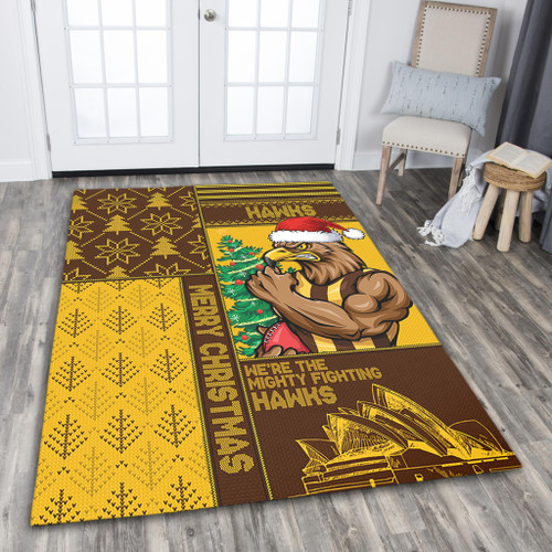 Hawthorn Area Rug Christmas Magic Knit Style Winter Glow