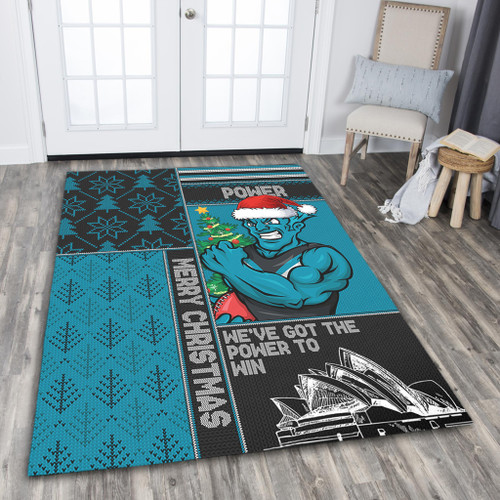 Port Adelaide Area Rug Christmas Magic Knit Style Winter Glow